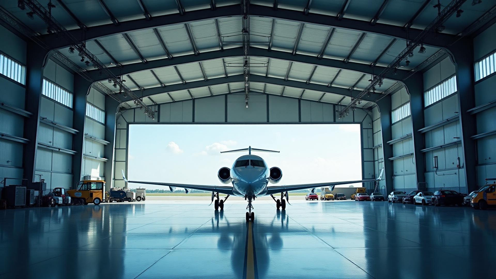 Professional aircraft hangar facility